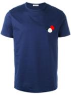 Moncler Logo Plaque T-shirt, Men's, Size: Xl, Blue, Cotton