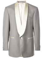 Gucci Satin Lapel Tuxedo Jacket - Grey