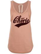No21 Chérie Perforated Tank Top - Pink & Purple