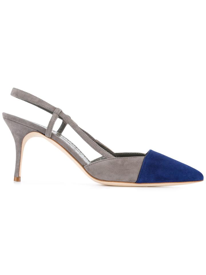 Manolo Blahnik Evocity Pumps - Grey