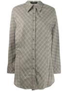 Low Classic Long Checked Shirt - Green