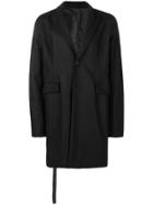 Unravel Project Oversized Single-breasted Coat - Black