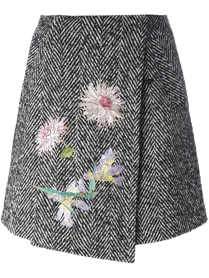 Blumarine Herringbone Skirt