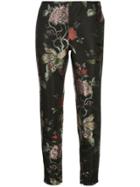 Sachin & Babi Jacquard Cigarette Trousers - Black