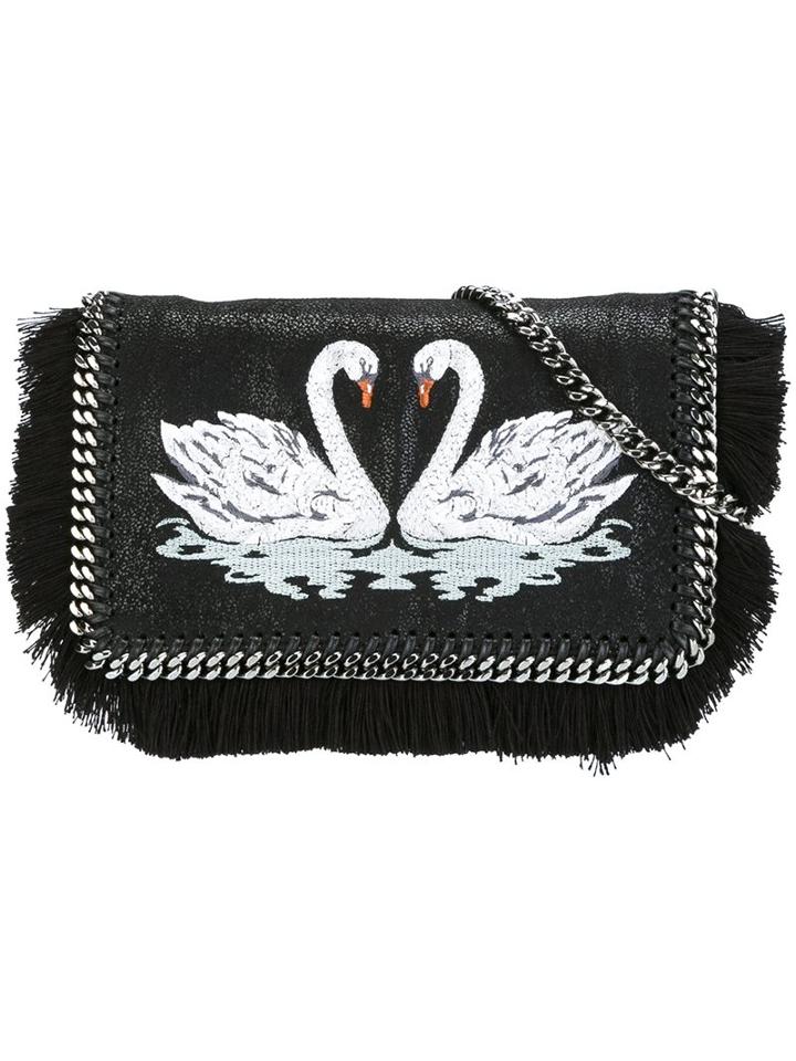 Stella Mccartney 'falabella' Swan Crossbody Bag, Women's, Black