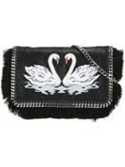 Stella Mccartney 'falabella' Swan Crossbody Bag, Women's, Black