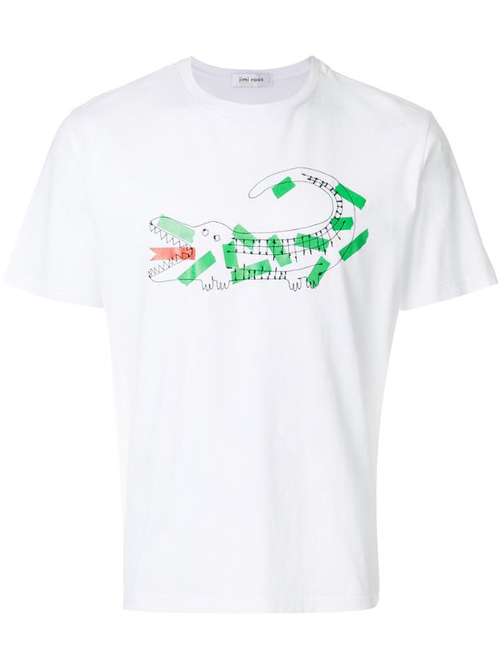 Jimi Roos Pop Crock Embroidered T-shirt - White