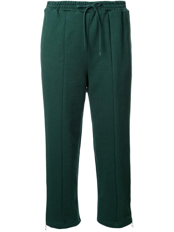 Le Ciel Bleu Cropped Trousers, Women's, Size: 36, Green, Cotton