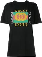 Gucci 'fake Gucci' T-shirt, Women's, Size: Small, Black, Cotton
