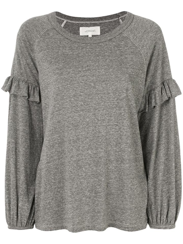 The Great Bell Sleeve Sweatshirt - Grey