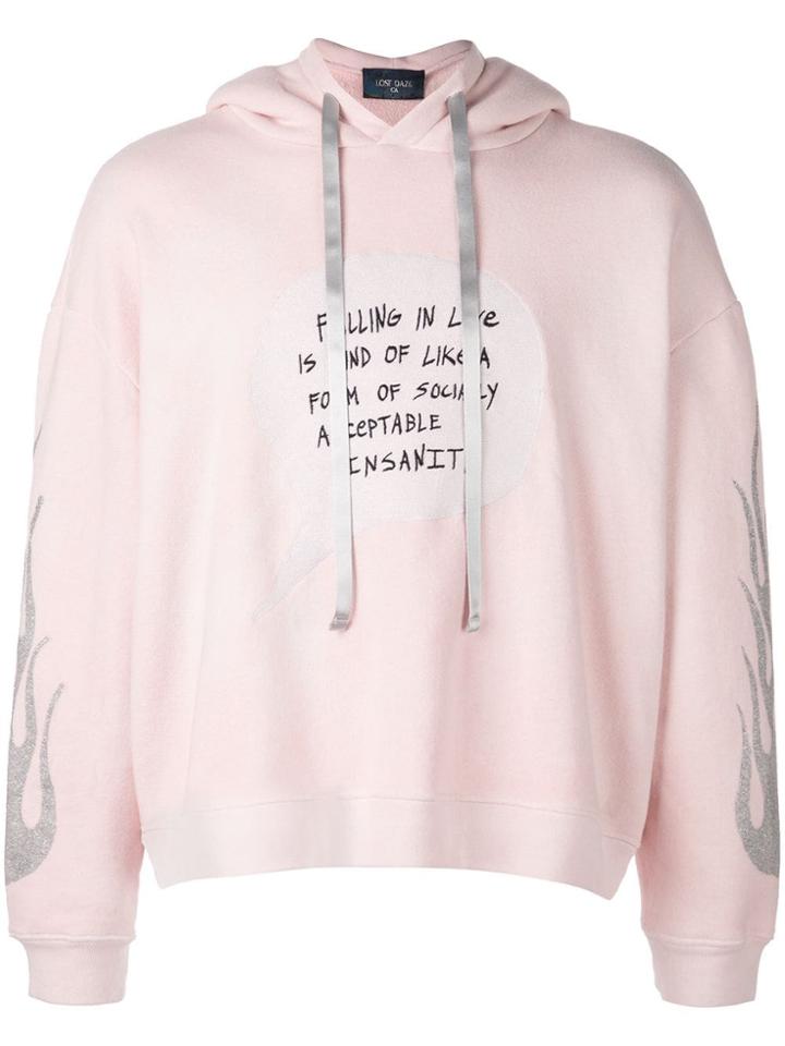 Lost Daze 'falling In Love' Hoodie - Pink