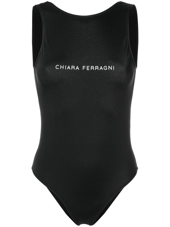 Chiara Ferragni Logo One-piece - Black