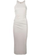 Rick Owens Fitted Tank Dress, Women's, Size: 42, Nude/neutrals, Silk/viscose
