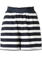 Tufi Duek Striped Shorts, Women's, Size: G, Blue, Spandex/elastane/viscose