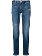 Pt05 Distressed Skinny-fit Jeans - Blue