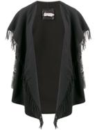 Moncler Cloak Quilted Draped Jacket - Black