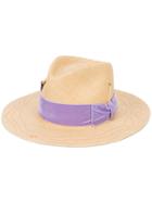 Nick Fouquet Bow Strap Sunhat - Brown