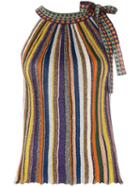 Missoni Striped Top, Women's, Size: 42, Polyester/cupro/viscose