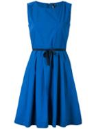 Woolrich - Flared Pocket Dress - Women - Cotton - M, Blue, Cotton