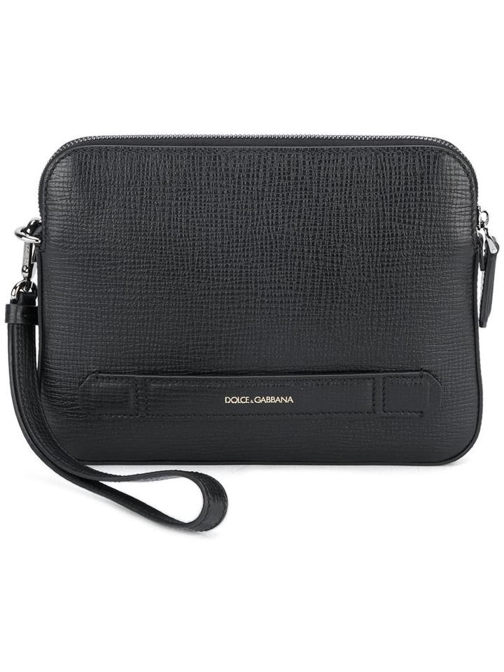 Dolce & Gabbana - Wristlet Clutch - Men - Leather - One Size, Black, Leather