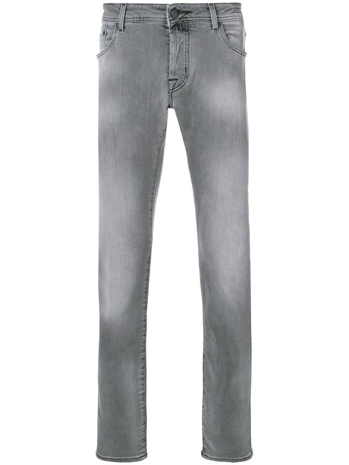 Jacob Cohen Stonewashed Skinny Jeans - Grey