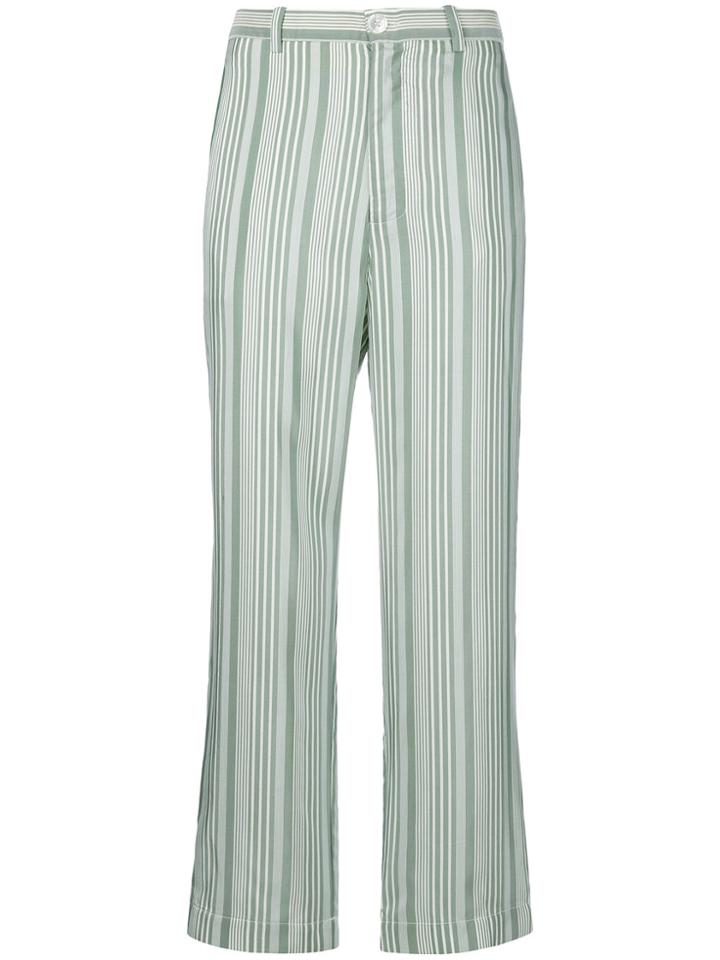 Erika Cavallini Striped Trousers - Blue