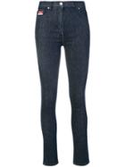 Kenzo Tiger Embroidered Skinny Jeans - Blue