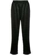 Gianluca Capannolo Cropped Satin Trousers - Black
