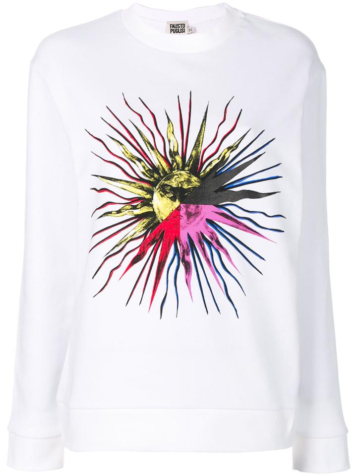 Fausto Puglisi Front Printed Sweatshirt - White