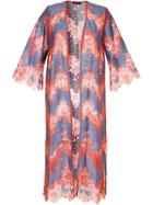 Loveless Lace Kimono - Red