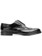 Dolce & Gabbana Varnished Oxford Shoes - Black