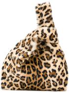 Simonetta Ravizza Leopard Fur Tote Bag - Brown