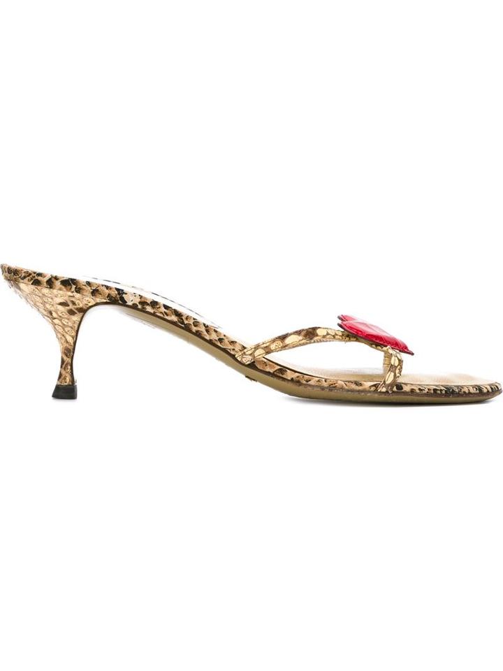 Dolce & Gabbana Vintage Kitten Heel Sandals