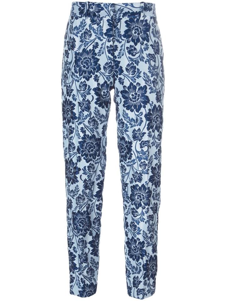Ermanno Scervino Floral Brocade Trousers