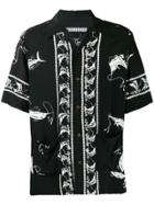 Neighborhood Swordfish Print Shirt - Black