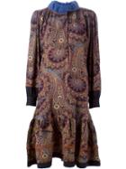 Kenzo Vintage Paisley Print Dress, Women's, Size: 38