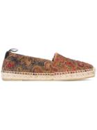 Saint Laurent Distressed Printed Espadrilles - Multicolour