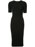 Alexander Wang Crew Neck Tee Dress, Women's, Size: Small, Black, Cotton/polyimide/spandex/elastane