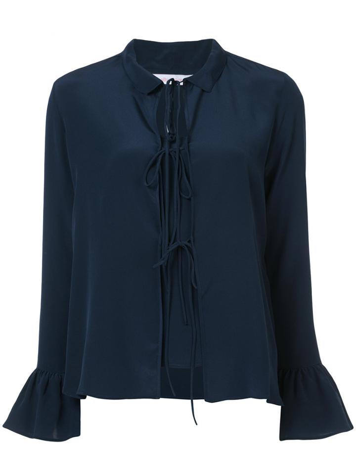 See By Chloé Layered Flared Cuff Blouse - Blue
