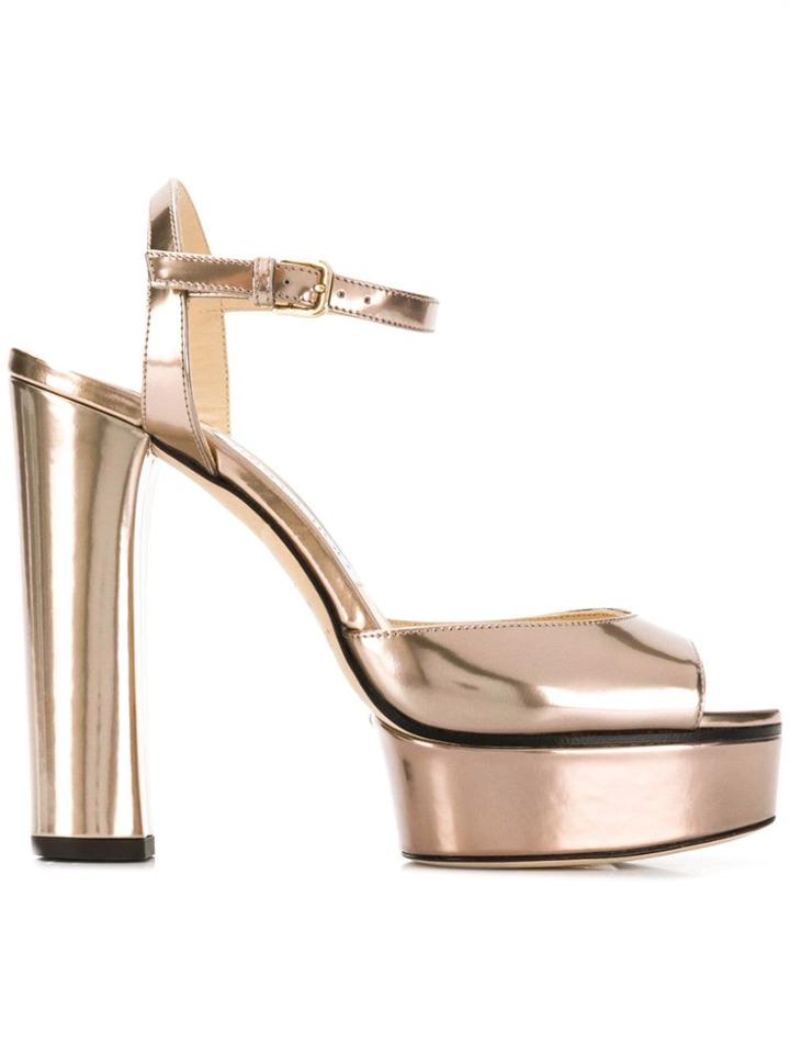 Jimmy Choo Peachy 105 Sandals - Metallic