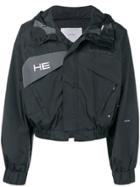 Heliot Emil Hooded Bomber Jacket - Black