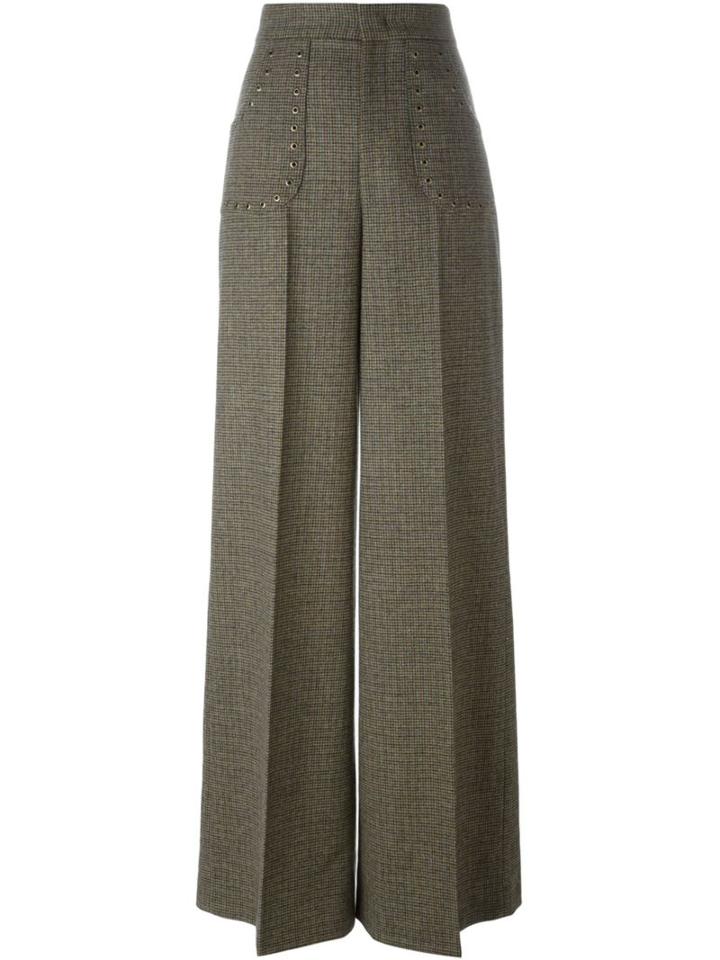 Red Valentino Studded Tweed Trousers
