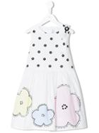 Simonetta - Floral Print Sleeveless Dress - Kids - Cotton/polyester - 3 Yrs, White