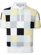 Thom Browne Patchwork Polo Shirt, Men's, Size: 2, Cotton/nylon/polyurethane