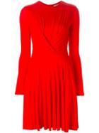 Carven Draped Detail Longsleeved Dress