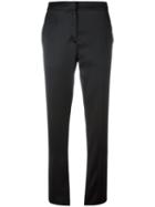 Moschino Straight Leg Trousers, Women's, Size: 44, Black, Acetate/viscose/rayon/virgin Wool