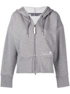 Adidas By Stella Mccartney Full-zipped Hoodie - Grey