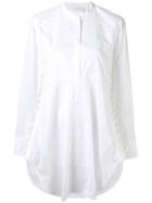 Chloé Side Button Tunic Shirt - White