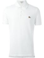 Burberry Brit Embroidered Logo Polo Shirt, Men's, Size: Xl, White, Cotton/metal