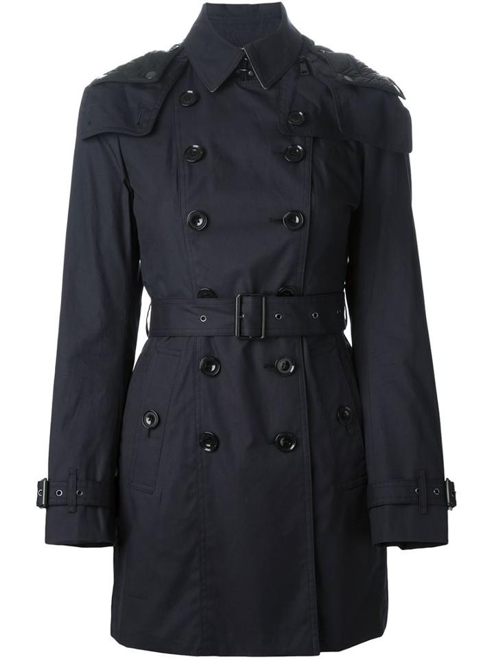 Burberry Brit Classic Trench Coat, Women's, Size: 6, Blue, Cotton